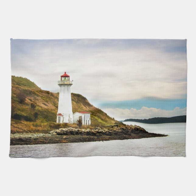 Linge De Cuisine Les phares | Phare de l'île Georges (Horizontal)