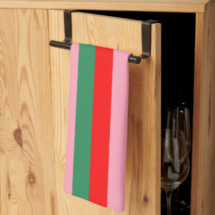 Linge De Cuisine Les rayures de Noël contemporaines