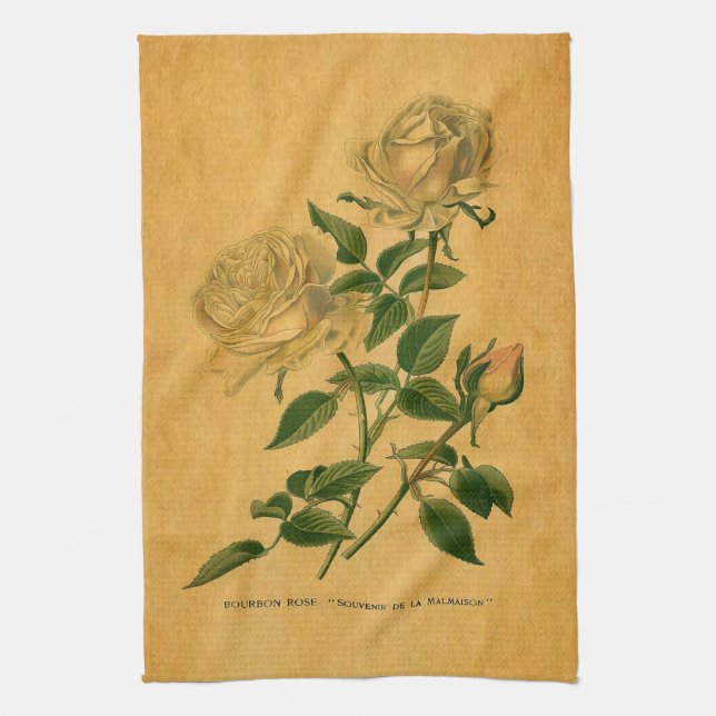 Linge De Cuisine Les roses sont d'or (Vertical)