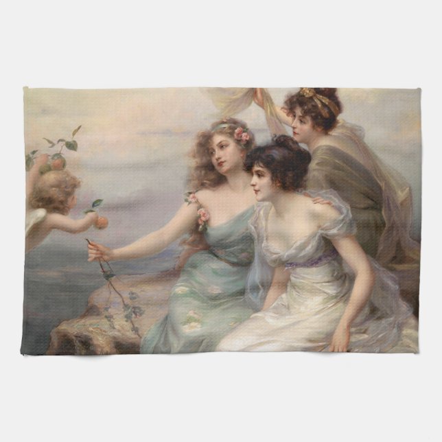 Linge De Cuisine Les trois grâces d'Edouard Bisson (Horizontal)
