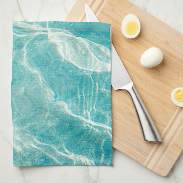 Linge De Cuisine les vagues de la mer (Quart Plié)