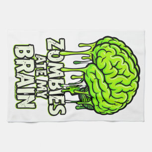 Linge De Cuisine "Les zombies ont mangé mon cerveau" Drôle d'Hallow