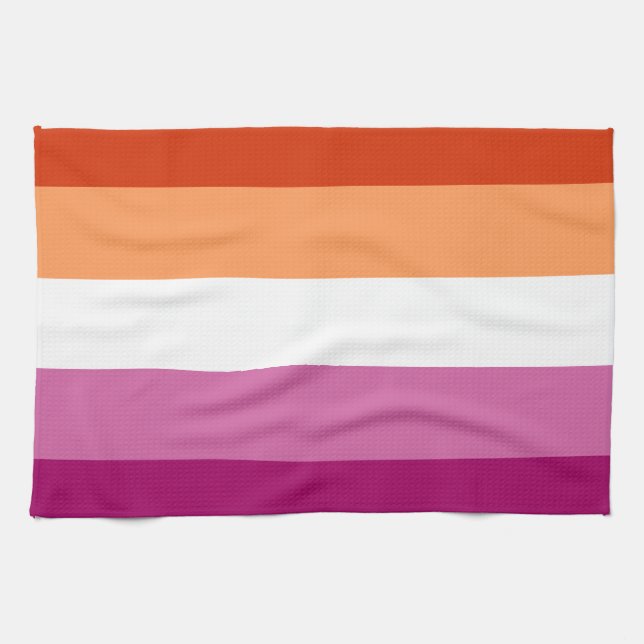 Linge De Cuisine Lesbian Pride Flag LGBTQ (Horizontal)