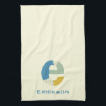 Linge De Cuisine Lettre Abstraite moderne E Monogramme initial<br><div class="desc">Serviette de thé avec un monogramme moderne abstrait.</div>
