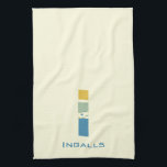 Linge De Cuisine Lettre Abstraite moderne I Monogramme initial<br><div class="desc">Serviette de thé avec un monogramme moderne abstrait.</div>