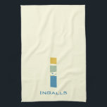 Linge De Cuisine Lettre Abstraite moderne I Monogramme initial<br><div class="desc">Serviette de thé avec un monogramme moderne abstrait.</div>