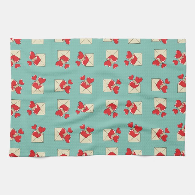 Linge De Cuisine Lettre de love (Horizontal)