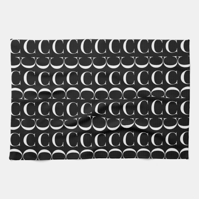 Linge De Cuisine Lettre initiale C (Horizontal)