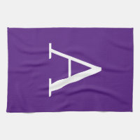 Lettre initiale Monogramme Style moderne violet