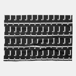 LINGE DE CUISINE LETTRE INITIALE MOYENNE J