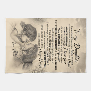 Linge De Cuisine Lettre personnalisée à ma fille de maman
