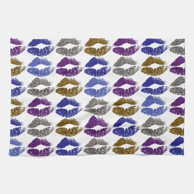 Linge De Cuisine Lèvres colorées élégantes #40 (Horizontal)