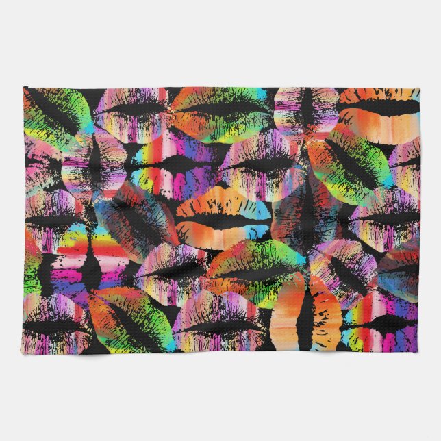 Linge De Cuisine Lèvres élégantes #40 (Horizontal)