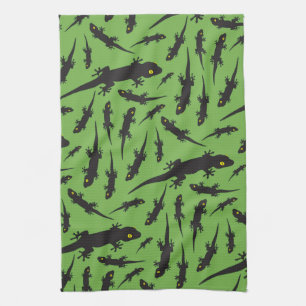 Linge De Cuisine Lézard Leapide Reptile Green Gecko
