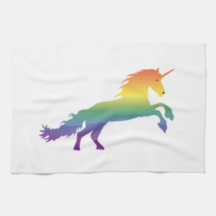 Linge De Cuisine Lgbt de licorne d'arc-en-ciel