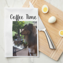 L'heure du café avec un Sheltie mignon !