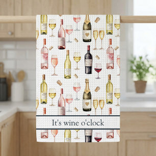 Linge De Cuisine L'heure du vin pour les amateurs de vin 