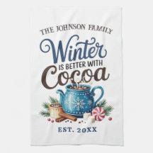 L'hiver est meilleur avec le nom de famille Cocoa