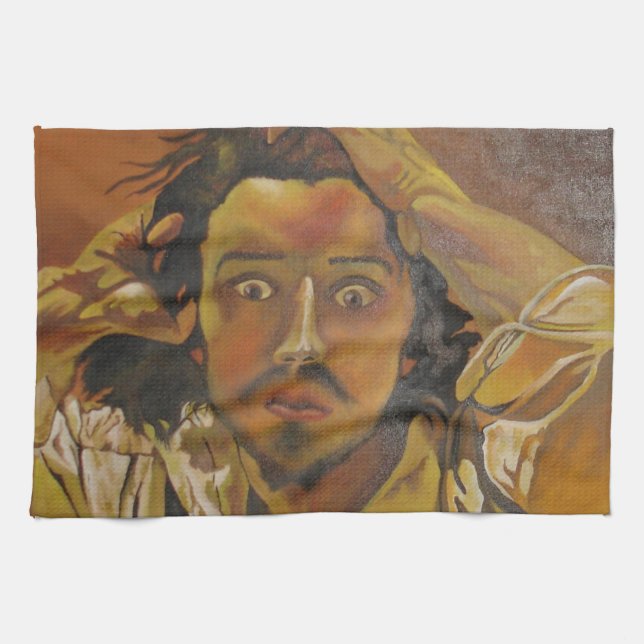 Linge De Cuisine L'homme désespéré (Horizontal)