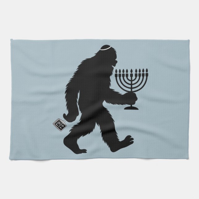 Linge De Cuisine L'Humour juif Bigfoot Hanoukka Chanukah Hilarié (Horizontal)