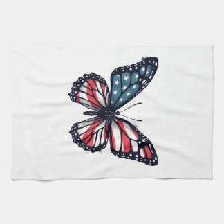 Linge De Cuisine Libellule Drapeau Américain Patriotique 4 Juillet