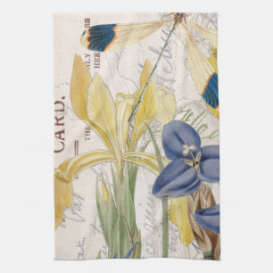 Linge De Cuisine Libellule et iris