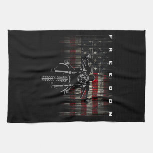 Linge De Cuisine Liberté de la moto drapeau américain