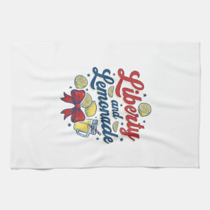 Linge De Cuisine Liberté et limonade patriotique Lemon vecteur T-sh