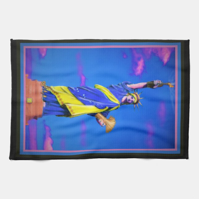 Linge De Cuisine Liberté ukrainienne (Horizontal)