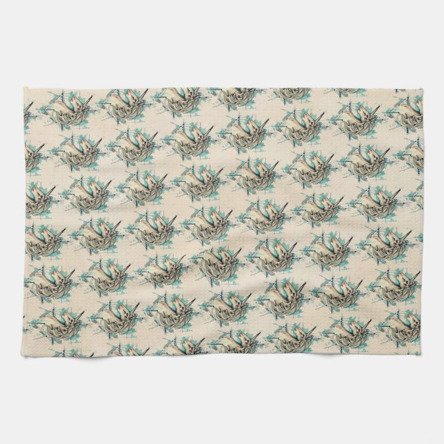 Linge De Cuisine Licorne (Horizontal)
