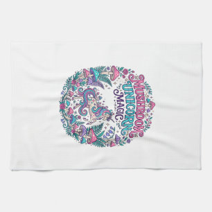 Linge De Cuisine Licorne Champignon Licorne Magie Coloré POD Artwor