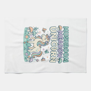 Linge De Cuisine Licorne Champignon Prairie Licorne T-Shirt Mode De