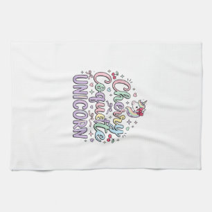 Linge De Cuisine Licorne Cherry Coquette Licorne Original Zazzle De