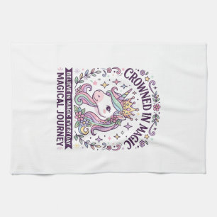 Linge De Cuisine Licorne Couronnée en Typographie Gras Graphique T