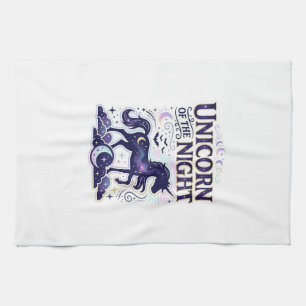 Linge De Cuisine Licorne de la conception graphique de nuit Zazzle