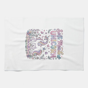 Linge De Cuisine Licorne Douce Prairie Licorne Adorable Conception