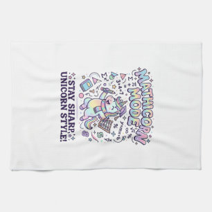 Linge De Cuisine Licorne Mathicorne Mode Charmant Fond Blanc D