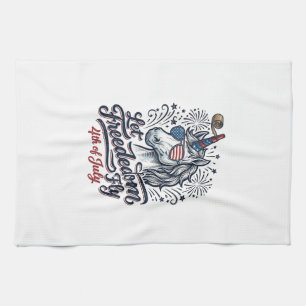 Linge De Cuisine Licorne Patriotique Maillot Volant De Liberté Du 4