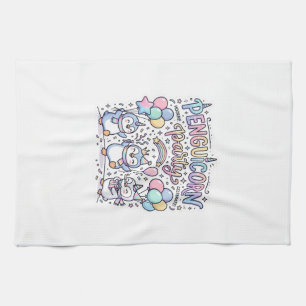 Linge De Cuisine Licorne Penguicorne Fête Vecteur Premium Vector De
