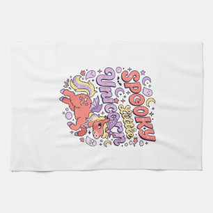 Linge De Cuisine Licorne Petite Licorne Sombre Fantaisie Fond Blanc