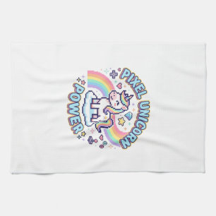 Linge De Cuisine Licorne Pixel Licorne Puissance Conception Graphiq