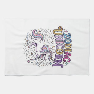 Linge De Cuisine Licorne Zodiaque Licorne Marché de vecteurs premiu