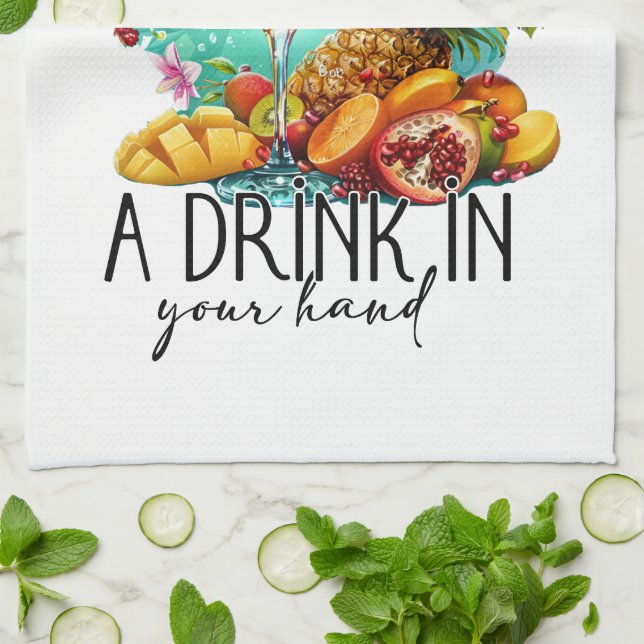 Linge De Cuisine Life is better with a drink | Tropical Drink (Plié)