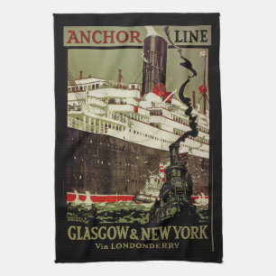 Linge De Cuisine Ligne Ancre ~ Glasgow-New York