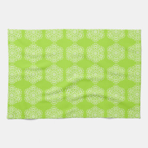 Linge De Cuisine Lime Mandala