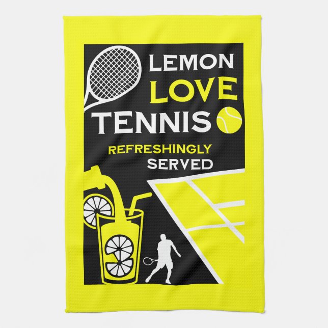 Linge De Cuisine Limonade de tennis vintage (Vertical)