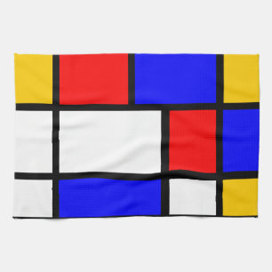 Linge De Cuisine Linge maison style Mondrian