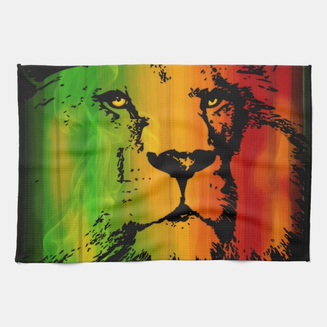 Linge De Cuisine Lion de Rasta (Horizontal)