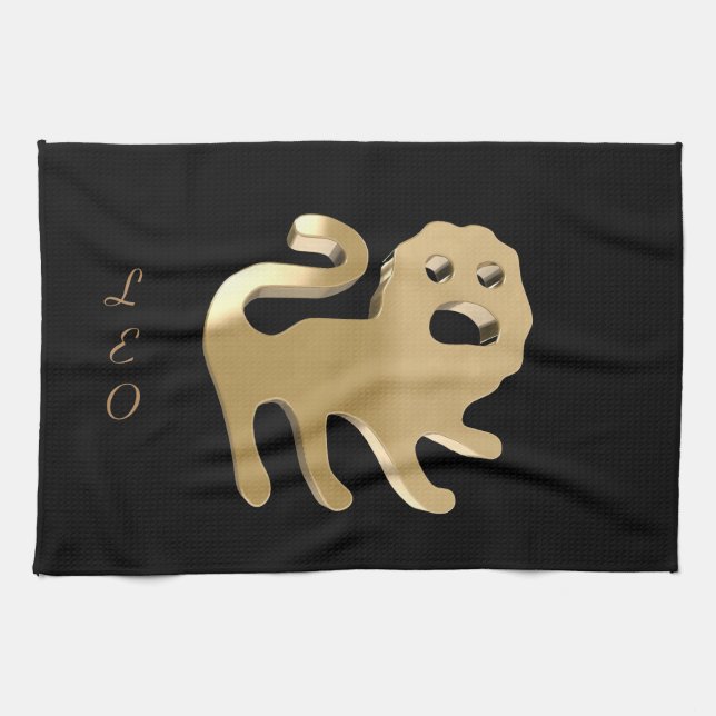 Linge De Cuisine Lion, leone (Horizontal)