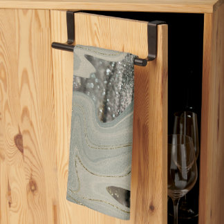 Linge De Cuisine Liquid Marble Wave Glitter Glam 1